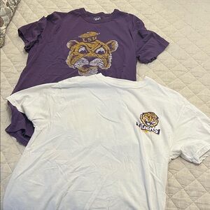 2 LSU tees - selling together